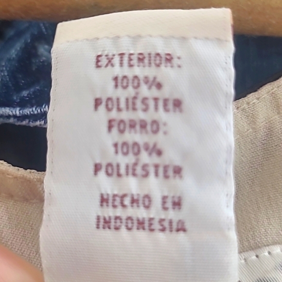 Covington tank top sleeveless blouse tie zipper tan brown floral print lined - Picture 5 of 5